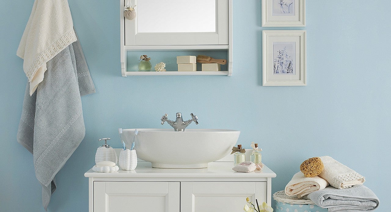 pia do banheiro limpa 