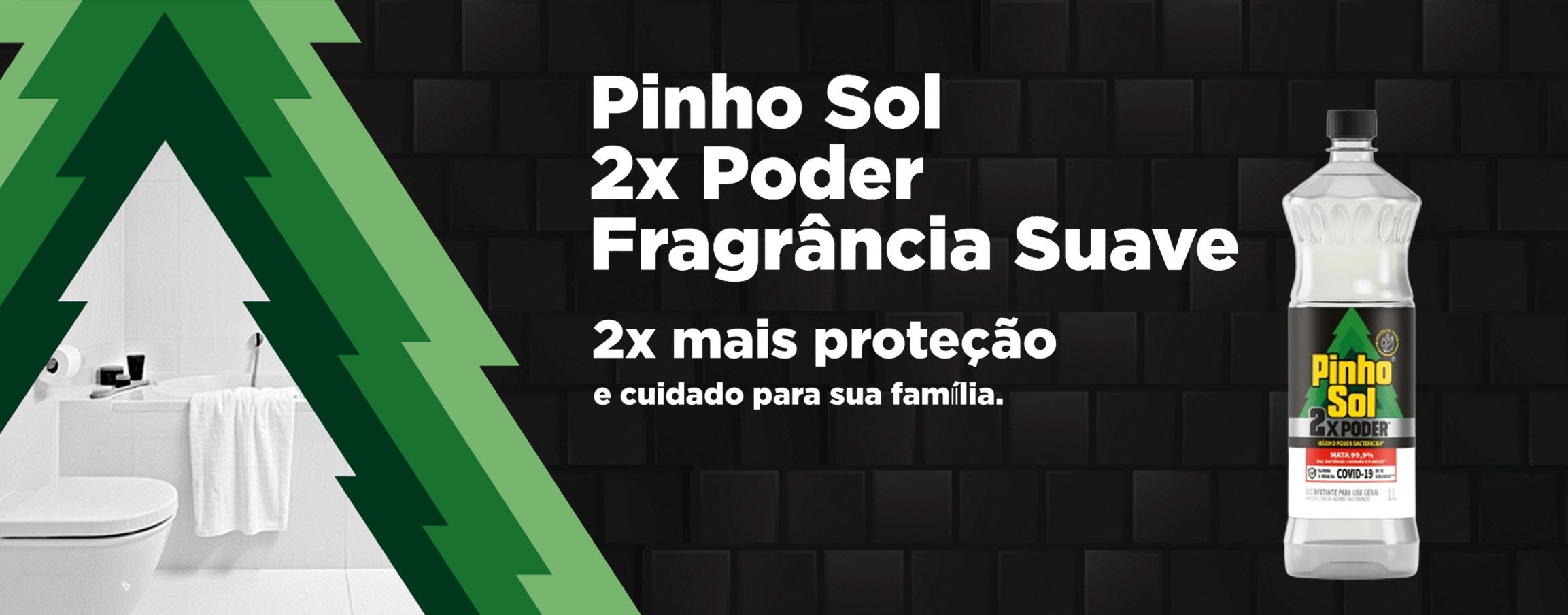 Desinfetante Pinho Sol 2x Poder Suave para limpeza e desinfecção eficaz