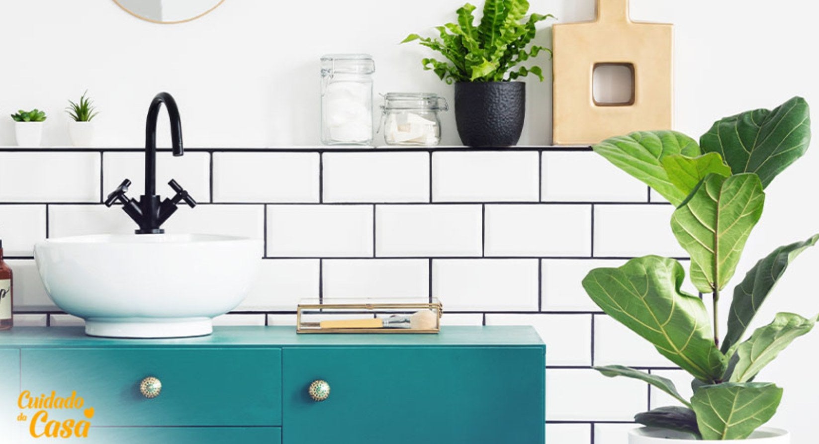 Demonstração de como decorar banheiro