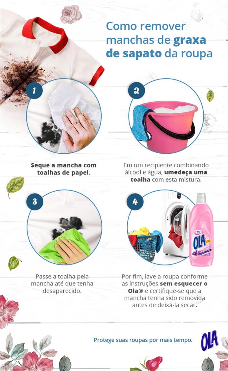 Como remover manchas de graxa de sapato da roupa - Cuidado da Casa