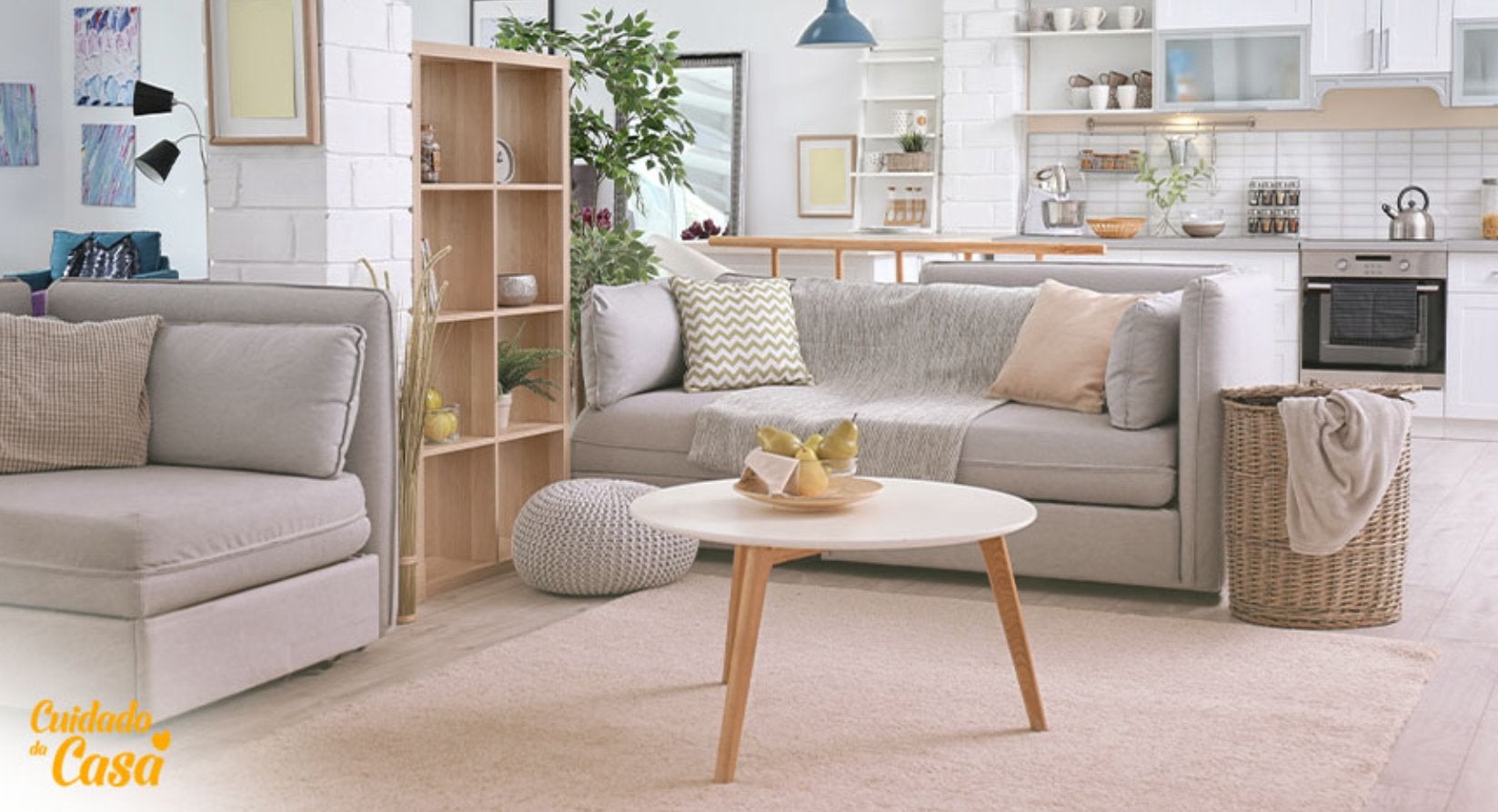 Casa com ambiente limpo