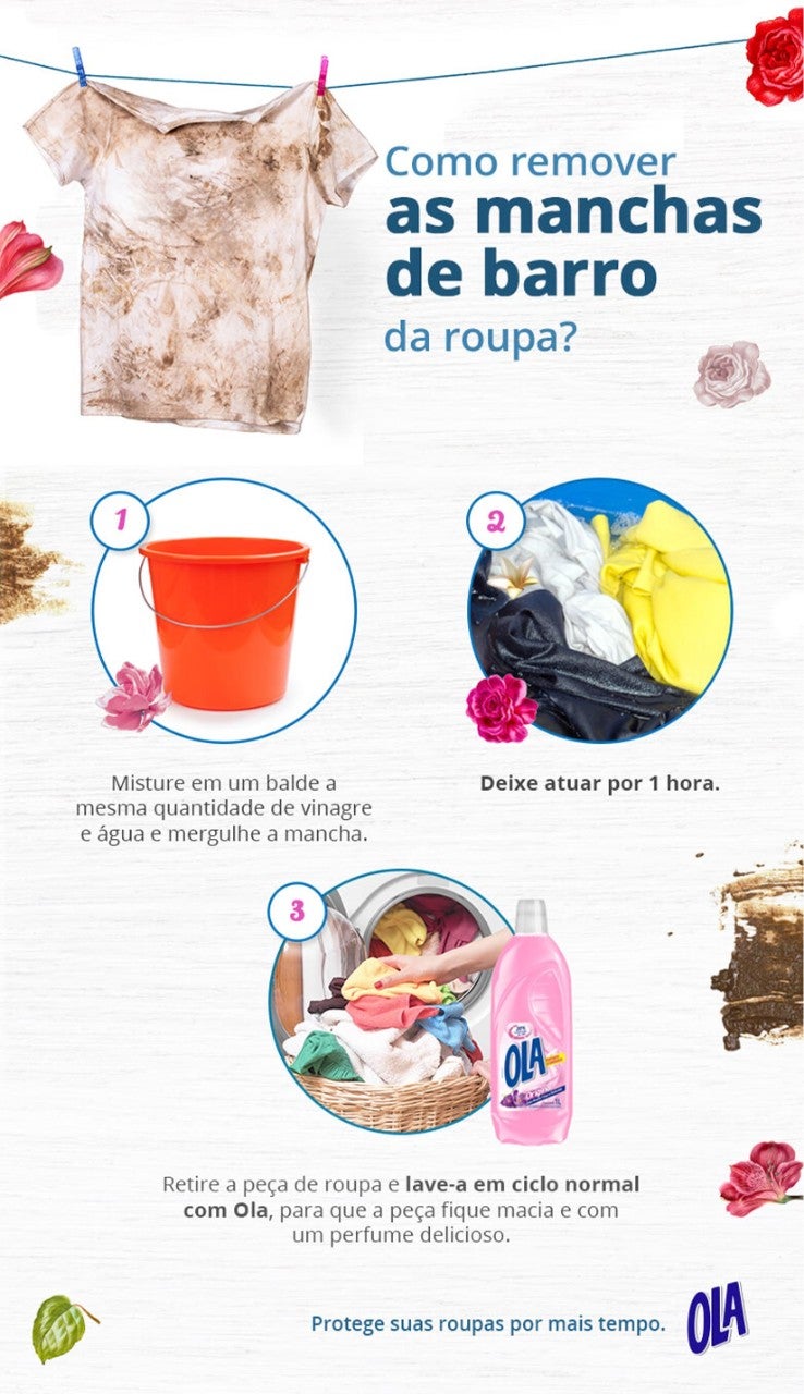 Como remover as manchas de barro da roupa - Cuidado da Casa